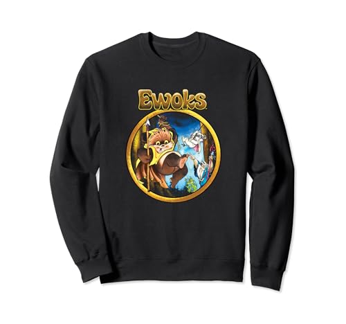 Sweat Star Wars Ewok vintage confortable avec motif poster imprimé pour fan de saga