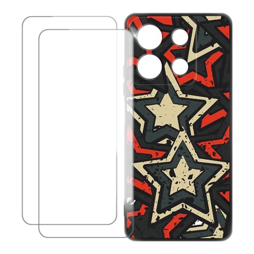 UOGNADGD Xiaomi Redmi Note 13 5G China �Ƃ̌݊������� �J�X�^���J���t���P�[�X�{�����K���X�ی�t�B����2���t�� ? �Ռ��z�������h�~ (��)