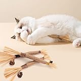 ANMOYIXIA Katzenminze Sticks Kaustangen Katze Katzensticks Katzen Kauhölzer Sticks für Katzen Zahnpflege und Gegen Mundgeruch (3 Stück)