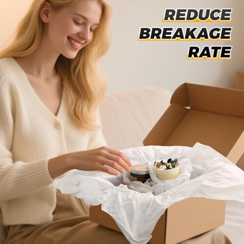 Image of Simetufy 1000 Sheets 20 inchx 30 inch White Tissue Paper Bulk for Gift Bags
