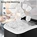DUMOS Ice Makers Countertop with Handle Ice Machine, Fast in 6 Mins, 26lbs in 24 Hours, Quiet Self-Cleaning, Compact Size Portable for Home, Kitchen, RV, Camping,Modern Black