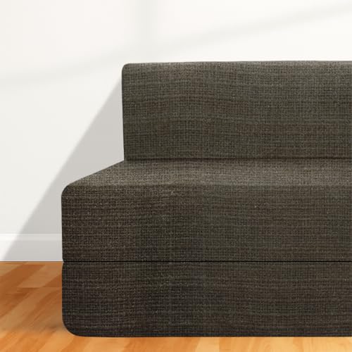 Image of CELLBELL Comfy Sofa Cum Bed 5x6.25 Feet | Foldable Dual Use Couch Bed with Soft Cushions, Washable Fabric Cover & Sturdy Frame | Space Saving Modern Design for Living Room, Bedroom & Guest Use (Grey)
