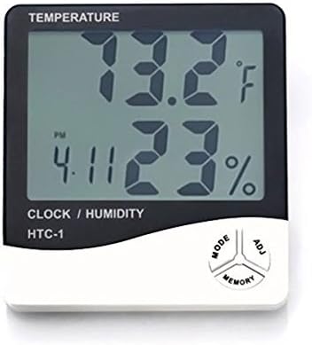 Kayier Digital Hygrometer Indoor Humidity Meter and Temperature Monitor Thermometer Accurate Readings with Large LCD Digital Display and Alarm Clock