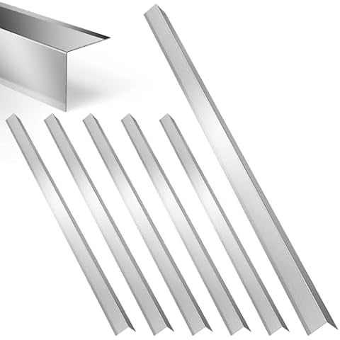 Fengone 6 Pack Stainless Steel Wall Corner Guard Metal Wall Corner Guard Wall Protection 304 Stainless Corner Guard 2 x 2 x 48 inch with 90-Degree Angle Cover