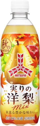 三ツ矢 実りの洋梨mix 500ml 24本 [ 炭酸 ][ アサヒ飲料 ]