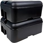 Roshield PRO BOX – 2 Extra Large Rodent Bait Stations with Secure Solid Lid for Easy Inspection (No Bait Included) – Tamper-Resistant Boxes for Rats – Indoor/Outdoor Use