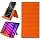 Phone Stand for Desk, Silicone Flexible Phone Holder for All Mobile Devices, Portable Cell Phone Stand for Travel, Home, Car, Airplane, Treadmill, iPad, Tablet, Orange