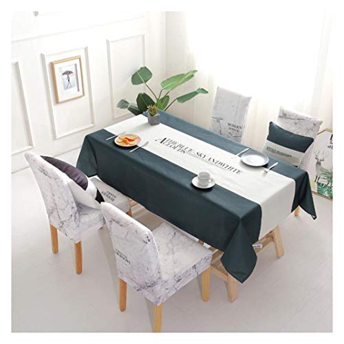 GUOCU Mantel de Algodón de Lino Rectangular Mantel de Mesa Impermeable Antimanchas Decoración para...
