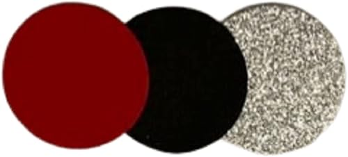 Miniatura 3 de Designs by DH Confeti 100 piezas círculos de papel plateado rojo negro graduación cumpleaños despedida de soltera boda fiesta decoración