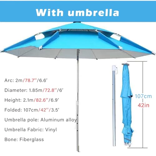 Silla de Salvavidas Portátil con Sombrilla 5pack miniatura 2
