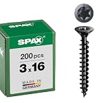SPAX – Spax Universalschraube, Senkkopf, schwarz, T-STAR plus, Voll