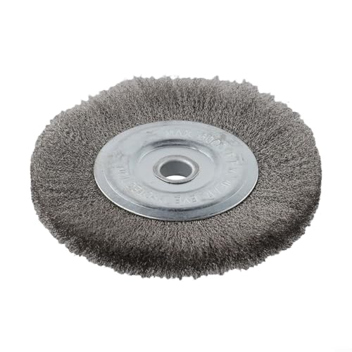 VRTYVEYBB Stainless Steel Wire Wheel Brush 6 Inch Crimped 150Mm Diameter 16Mm Bore For Metal Deburring Polishing Derusting Bench Grinder Abrasive Tool