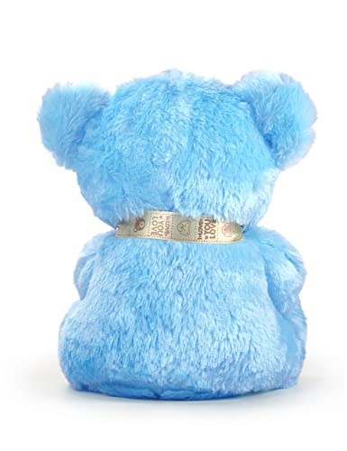 Vyusit Teddy Bear Stuffed Animals, Cute Plush Toys With Footprints Bow-Knot, 13.7 Inch Soft Small Cuddly Stuffed Plush Teddy Bear #TOP2