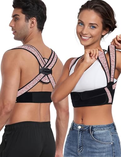 Posture Corrector for Women Men,BI-Straps Back Straightener - Bam...