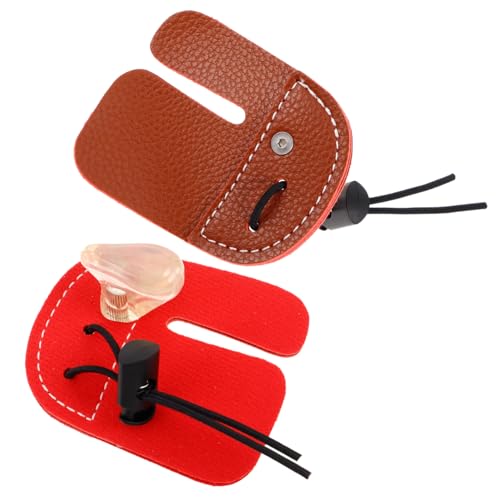 FOYTOKI Adjustable and Arrow Finger Guard Double Layer Protective Gear for Arrow Holder Arm Guard