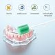 Mundschwämme Steriler Dental Tupfer, 50 PCS Mundpflege Schwamm Tupfer, Reinigung Mund Tupfer, Mundhygieneschwamm, Mundpflegetupfer Wattestäbchen, Mundpflegestäbchen Schaumstoff für Mundhygiene, Cyan.