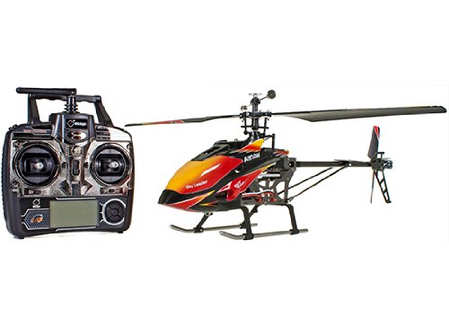 s-idee® 01142 | V913 4.5 Kanal 2,4 Ghz Heli Hubschrauber RC ferngesteuerter Hubschrauber/Helikopter/Heli mit LCD Display und GYROSCOPE-TECHNIK + 2,4Ghz TECHNOLOGIE!!! für INNEN und AUSSEN brandneu mit eingebautem GYRO und 2.4 GHz Steuerung! FLUGFERTIG!