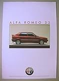 alfa romeo 156 prospekt  Prospekt Alfa Romeo 33 (1.3 Liter / 1.7 Liter Quadrifoglio) - von 1986 - auf 8 Seiten aufklappbar - deutsche Ausgabe -