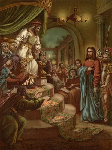 Cuadro de Cristo Condannato Di Heinrich Jenny impresion en lienzo decorativos oficina 60x90