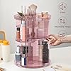 Rotating Makeup Organizer, DIY 8 Adjustable Layers 360 Spinning Skincare Organizers, Makeup Storage Carousel Tower with Brush Holder & Perfume Trays, Cosmetic Display Case for Vanity Bathroom #2
