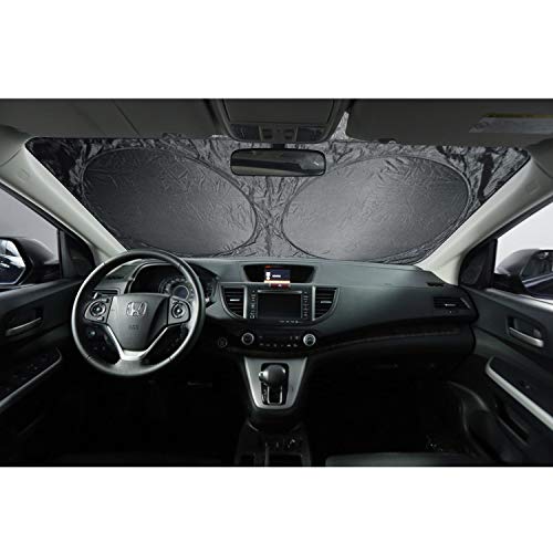 XBRN 6 Pcs Car Windshield Sunshade UV Protector Folding Silvering,Car Window Sun Shade Visor Shield Cover, Sun Shade UV Reflector, Keeps Vehicle Cool, Sun Protection for Baby Auto Car SUV - Thumbnail 7