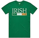 GunShowTees Irish Flag Shirt, Large, Kelly Green