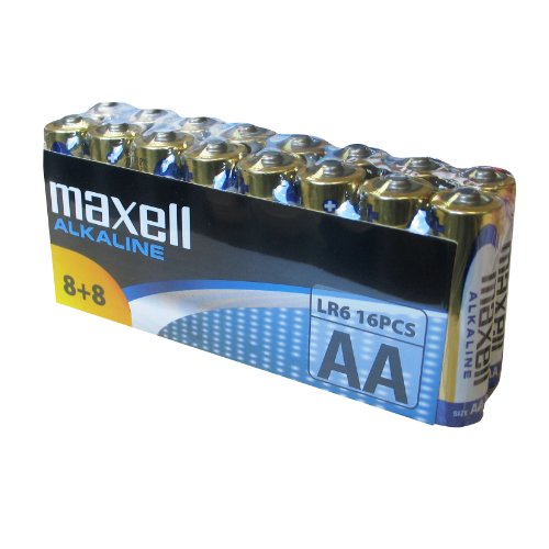 Maxell 141529 - Confezione da 16 pile alcaline LR6...