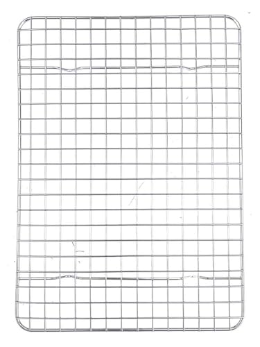 VRTYVEYBB Estante de alambre de acero inoxidable para hornear y enfriar, bandeja para hornear galletas de gelatina, bandeja de horno de 8.5 x 12 pulgadas, estante cuadrado para hornear