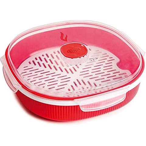 Snips 701 Tempo Zero Dish Streamer 2 Liter, Plastic, Red Cover