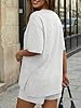 Trendy Queen 2 Two Piece Matching Shorts Set Pockets 2026 Summer Vacation Cruise Spring Outfit Beach Clothes Fashion Resort Wear Athleisure Travel Airport Clothing Oversized Loose Fit Airy Lounge Wear #3