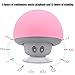 Speaker, Mini Portable Bluetooth3.0 Mushroom Speaker, Noise Reduction Subwoofer with Suction Cup Function for Family, Friends, Kids