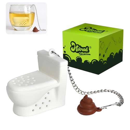A tiny toilet-shaped tea infuser complete with a 'poop' — juvenile, yes, but perfectly executed and genuinely makes tea time funnier.
