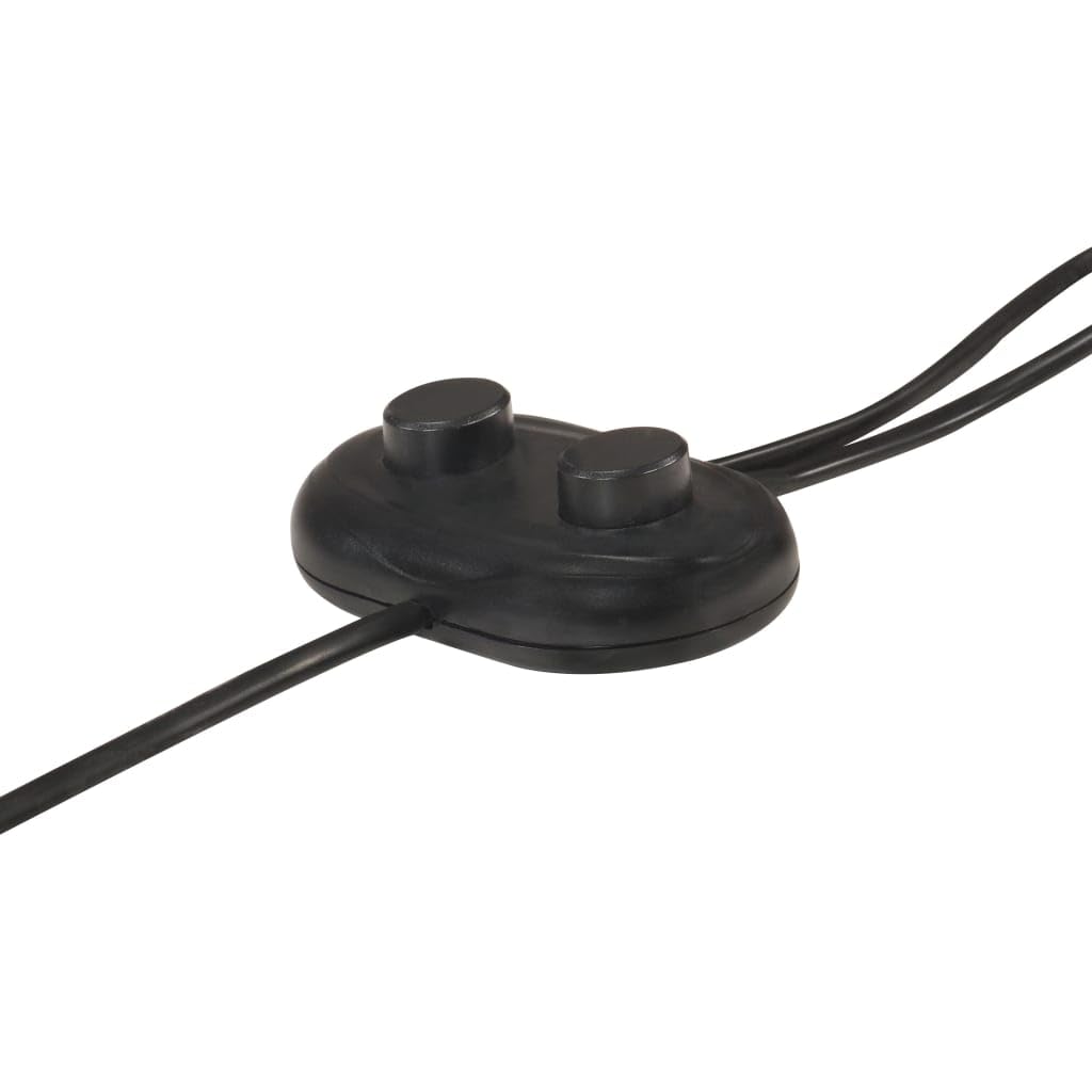 Lampada a stelo a 2 luci, in ghisa nera, con attacco E27, 28 x 160 cm, interruttore a terra, paralumi regolabili angolari, lampada industriale per soggiorno, camera da letto, corridoio