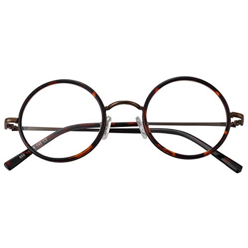 Bestum Round Vintage Plain Glasses for Women Men clear Lens Retro Glasses Frame Non Prescription glasses2