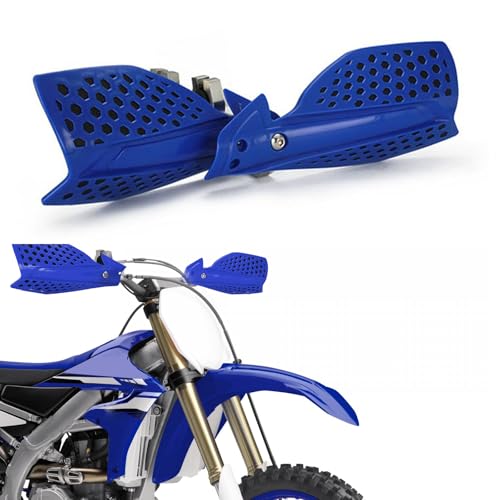 Image of Motorcycle Handguards Double Layer Protection 7 /8 inchand 11 /8 inchUniversal for TTR230S TW200 WR450F YFZ450 YZ450F Raptor700 Grizzly 660 Warrior 350 Dirt Pit Bike ATV Off Road Motocross Blue