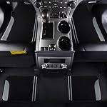 Flying Banner Car Carpet Floor Mats Anti-Slip Waterproof Front Rear Set Fit for SUV, Trucks, Sedans, Vans 4 PCS (Gray)