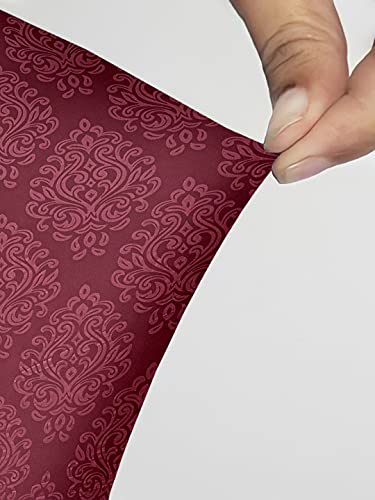 Image of Cortina Self Design Water Can Cover | Dispenser Bottle Protector | Polyester Material | Elastic Closure | Environmental Friendly | Digitally Printed | 45cm x 42cm x 43cm | 20 Liters | Maroon 1