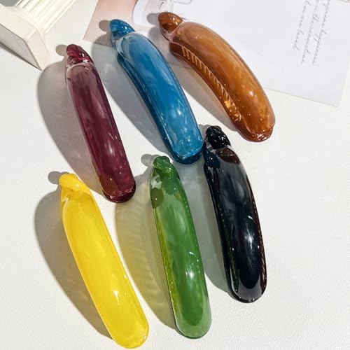 Pack de 6 pinzas banana multicolor para cabello miniatura 1