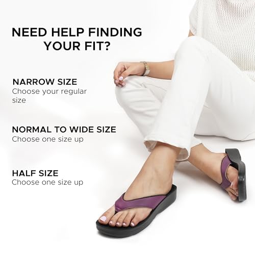 Image of AEROTHOTIC Comfortable Arch Support Flip Flops for Women Orthotic Sandals
