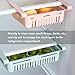 OFNMY 4pcs Organizador de Cajones Retráctil Ideal para Frigorífico,Cocina, Despensa, Nevera