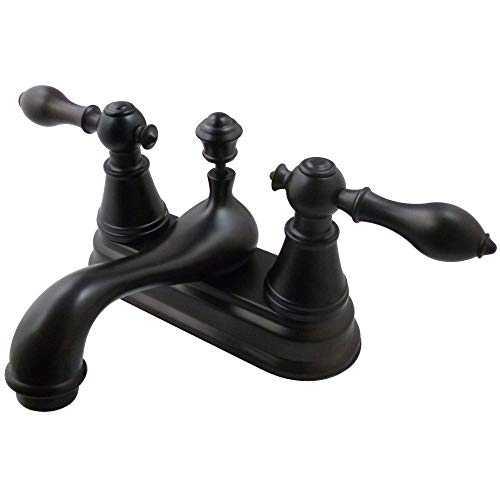 Kingston Brass FSY3605AL English Classic Two Handle 4-inch Centerset Lavatory Faucet, Oil Rubbed Bronze Kingston Brass FSY3605AL English Classic Two Handle 4-inch Centerset Lavatory Faucet, Oil Rubbed Bronze