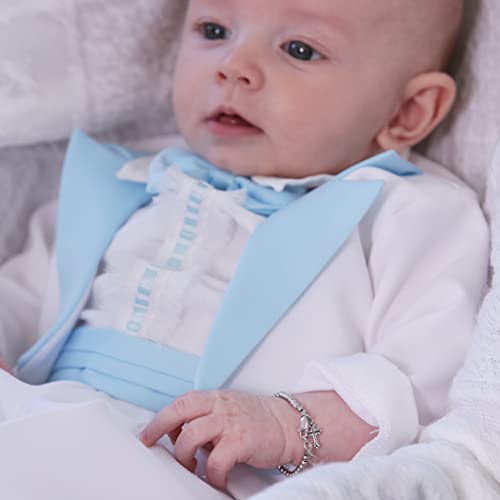 Image of Cherished Moments Baptism to Bride Cross Bracelet for Boys in 925 Sterling Silver