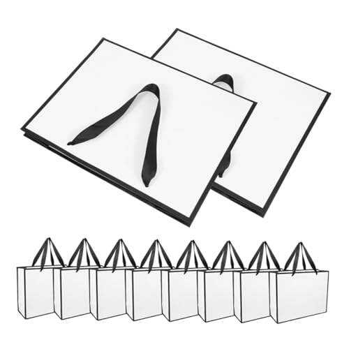 Paquet de fête d'anniversaire OUNONA 20 sacs kraft grand format 28x10x22 cm