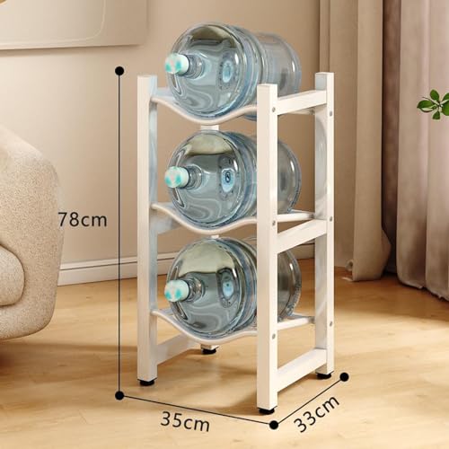 Estante para Botellas de Agua Resistente de 5 Botellas con Enfriador de Acero, Adecuado para Uso en la Oficina y el hogar, Ahorra Espacio, con Patas de Goma, Puede Contener Varias Botellas d