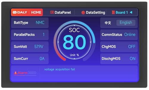 DALY Accessory 4.3 Inch Touch Screen Display with UART Port Smart BMS