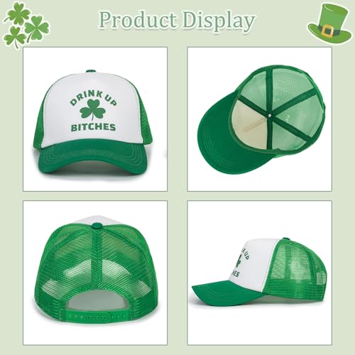 Image of Shamrock-Green Baseball-Cap for Men-Women - St Patrick's Outdoor Sun Hat Breathable Sports Golf Peaked Hat
