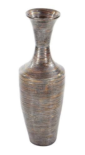 Deco 79 48994-1 Bamboo Wood Decorative Vase Tall Floor Centerpiece Vase thumb #2