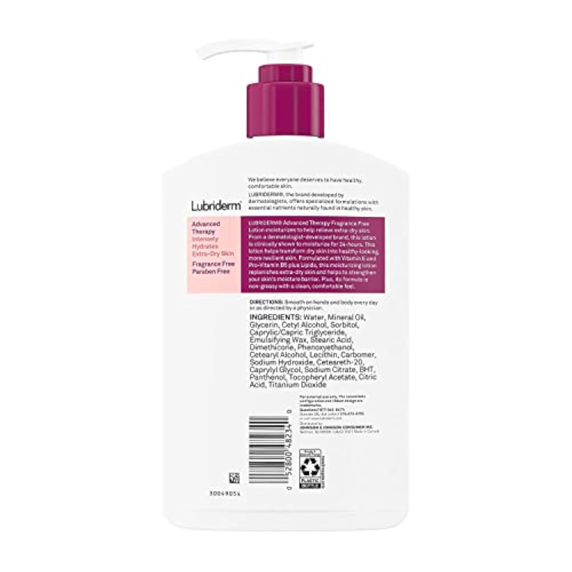 Advanced Therapy Moisturizing Lotion with Vitamins E and B5, 16 fl. oz ( Pack of 4)