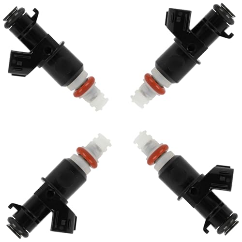 FJ488 Injectors ANGLEWIDE Fuel Injector Automotive Engine Compatible with 2002 2003 2004 2005 for Honda Civic,2002 2003 2004 for Honda CR-V Fuel Injectors Replace, 16450PPAA01,4Pcs