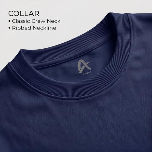 Image of Men's Long Sleeve T-Shirt 100% Cotton Plain Crew Neck Casual Regular Fit Soft Basic Tee for Men